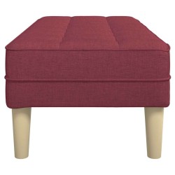 banc avec coussin Bordeaux 113 x 57 x 39 cm tissu 523752523752