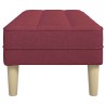 banc avec coussin Bordeaux 113 x 57 x 39 cm tissu 523752523752