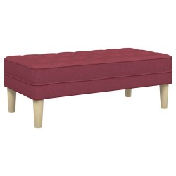 banc avec coussin Bordeaux 113 x 57 x 39 cm tissu 523752523752