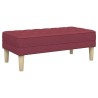 banc avec coussin Bordeaux 113 x 57 x 39 cm tissu 523752523752