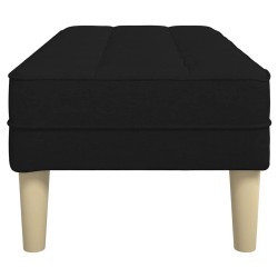 banc avec coussin Noir 113 x 57 x 39 cm tissu 523753523753