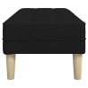 banc avec coussin Noir 113 x 57 x 39 cm tissu 523753523753