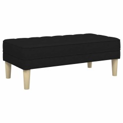 banc avec coussin Noir 113 x 57 x 39 cm tissu 523753523753