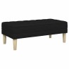 banc avec coussin Noir 113 x 57 x 39 cm tissu 523753523753