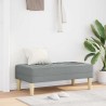 banc avec coussin Gris clair 113 x 57 x 39 cm tissu 523754523754