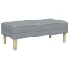 banc avec coussin Gris clair 113 x 57 x 39 cm tissu 523754523754