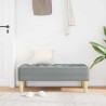 banc avec coussin Gris clair 113 x 57 x 39 cm tissu 523754523754
