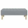 banc avec coussin Gris clair 113 x 57 x 39 cm tissu 523754523754