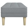 banc avec coussin Gris clair 113 x 57 x 39 cm tissu 523754523754