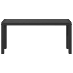 Banc de jardin Noir 100 x 28 x 45cm Acier 523755523755