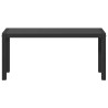 Banc de jardin Noir 100 x 28 x 45cm Acier 523755523755