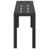 Banc de jardin Noir 100 x 28 x 45cm Acier 523755523755