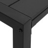 Banc de jardin Noir 100 x 28 x 45cm Acier 523755523755