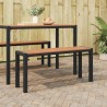 Banc de jardin Marron 100 x 28 x 45cm Acier 523756523756