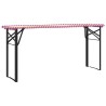 Pied de Table à Bière 2 pcs Noir 39 x 3 x 75 cm 523766523766