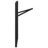 Pied de Table à Bière 2 pcs Noir 39 x 3 x 75 cm 523766523766