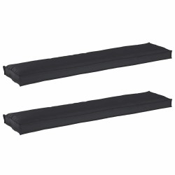 Set de coussins de palette 2 pcs Noir 180 x 40 x 8 cm 523769523769