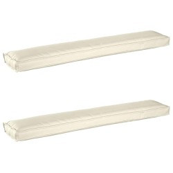 Set de coussins de palette 2 pcs Crème 200 x 40 x 8 cm 523772523772