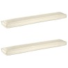 Set de coussins de palette 2 pcs Crème 200 x 40 x 8 cm 523772523772