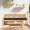 Set de coussins de palette 2 pcs Noir 200 x 40 x 8 cm 523774523774