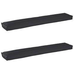 Set de coussins de palette 2 pcs Noir 200 x 40 x 8 cm 523774523774