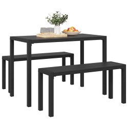 Ensemble de salle à manger pour jardin 3 pcs Anthracite Acier 523784523784