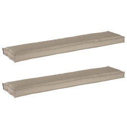 Set de coussins de palette 2 pcs Taupe 180 x 40 x 8 cm 523786523786