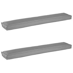Set de coussins de palette 2 pcs Gris 200 x 40 x 8 cm 523788523788