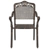 Chaise de jardin 2 pcs Bronze 55 x 55 x 92,5cm Aluminium 523792523792