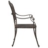 Chaise de jardin 2 pcs Bronze 55 x 55 x 92,5cm Aluminium 523792523792