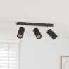 Spot de plafond avec des projecteurs Noir 38 x 6 x 16 cm Métal 523801523801