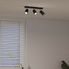 Spot de plafond avec des projecteurs Noir 38 x 6 x 16 cm Métal 523801523801