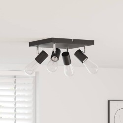 Spot de plafond Noir 26,5 x 26 x 11,5 cm Métal 523817523817