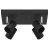 Spot de plafond Noir 26,5 x 26 x 11,5 cm Métal 523817523817