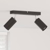 Spot de plafond avec des projecteurs Noir 26 x 6 x 16 cm Métal 523827523827