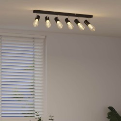 Spot de plafond Noir 73 x 6,5 x 11,5 cm Métal 523832523832