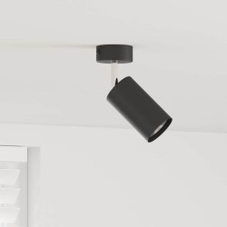 Spot de plafond avec des projecteurs Noir 6 x 6 x 16 cm Métal 523834523834