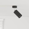 Spot de plafond avec des projecteurs Noir 6 x 6 x 16 cm Métal 523834523834