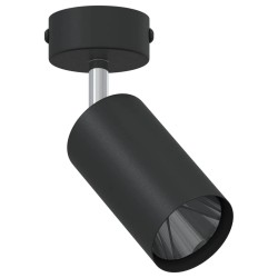 Spot de plafond avec des projecteurs Noir 6 x 6 x 16 cm Métal 523834523834