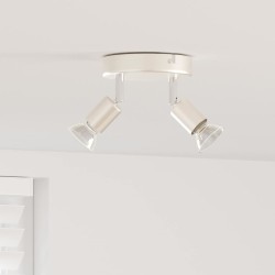 Spot de plafond avec des projecteurs Nickel 12 x 8 cm Acier 523837523837