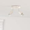 Spot de plafond avec des projecteurs Nickel 12 x 8 cm Acier 523837523837