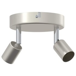 Spot de plafond avec des projecteurs Nickel 12 x 8 cm Acier 523837523837
