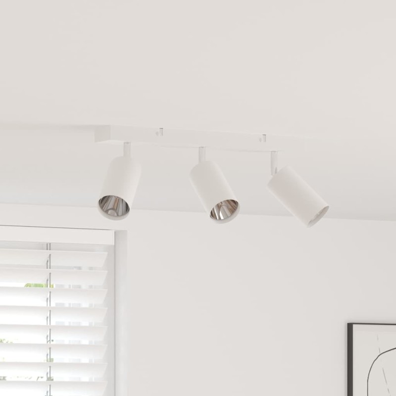 Spot de plafond avec des projecteurs Blanc 38 x 6 x 16 cm Métal 523838523838