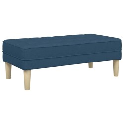 banc avec coussin Bleu 113 x 57 x 39 cm tissu 523839523839