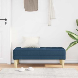 banc avec coussin Bleu 113 x 57 x 39 cm tissu 523839523839