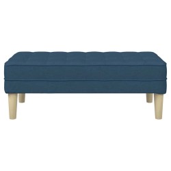 banc avec coussin Bleu 113 x 57 x 39 cm tissu 523839523839