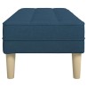 banc avec coussin Bleu 113 x 57 x 39 cm tissu 523839523839