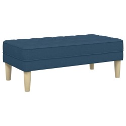 banc avec coussin Bleu 113 x 57 x 39 cm tissu 523839523839