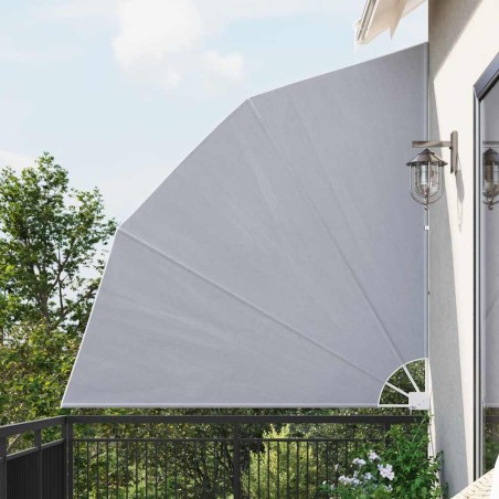 Auvent latéral pliable de balcon Gris 210 x 210 cm 523846523846