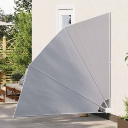 Auvent latéral pliable de balcon Gris 210 x 210 cm 523846523846